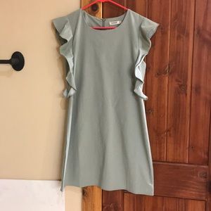 Sage Ruffle Dress